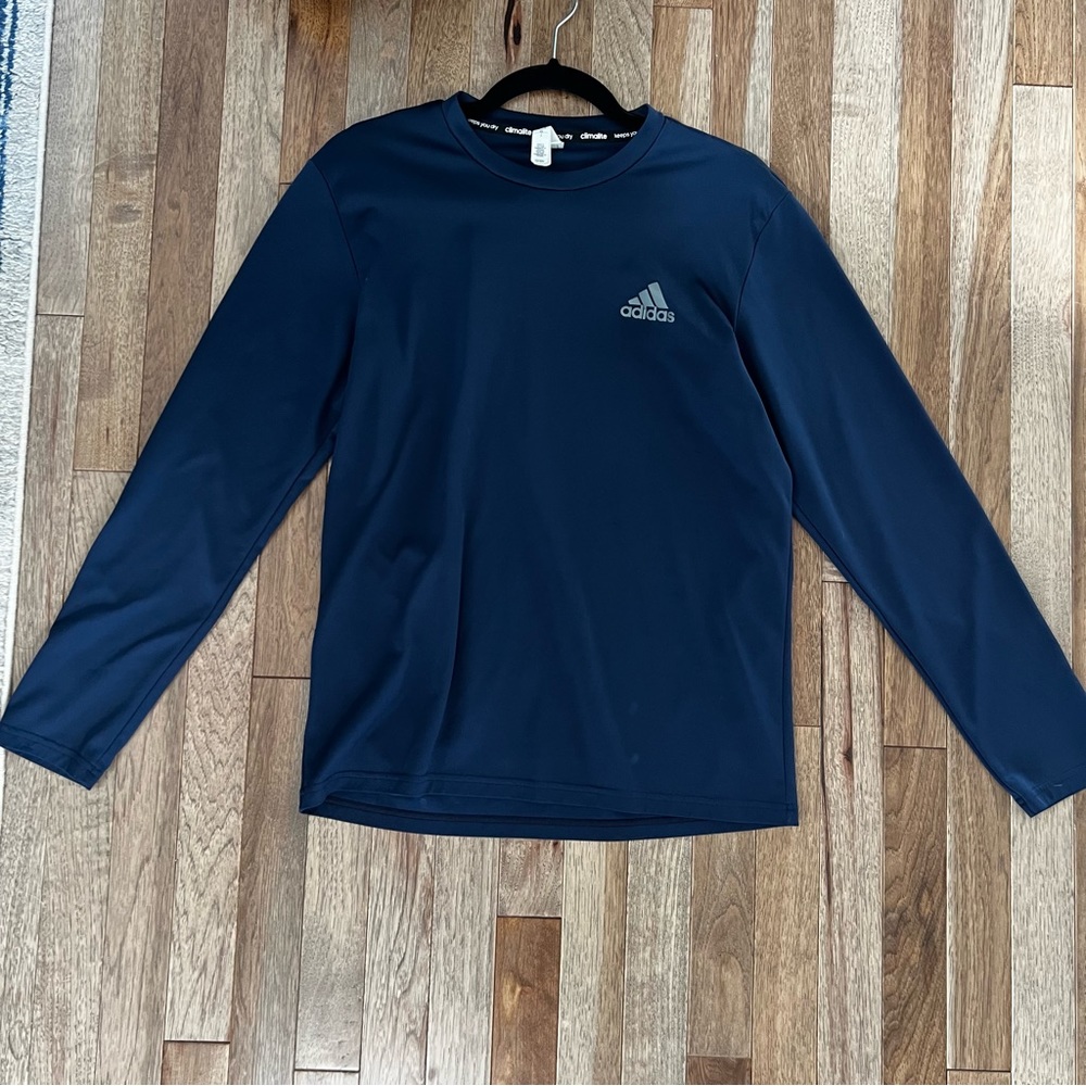 Adidas Long Sleeve Tee - Navy